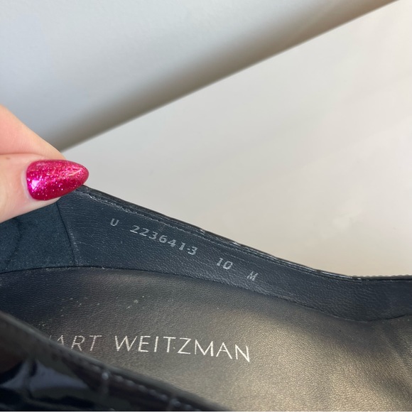 Stuart Weitzman Black Crocidile Heels - Picture 9 of 12